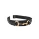 thumbnail image 1 of Diadema de cuero vegano negro con hebilla de caballo dorada: accesorio para el pelo de caballo elegante y cómodo, diseño sin dolor de cabeza y sin pellizcos. Ligero. Accesorio para el cabello para mor, 1 of 5