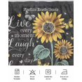 thumbnail image 5 of Retro Sunflower Wrap Around Bed Skirts for Queen Bed 16" Drop,Bed Skirt with Adjustable Elastic Belt Dust Ruffle Bed Valance for Bedroom Hotel Spring Summer Farmhouse Floral Butterfly Bed Frame Cover, 5 of 7