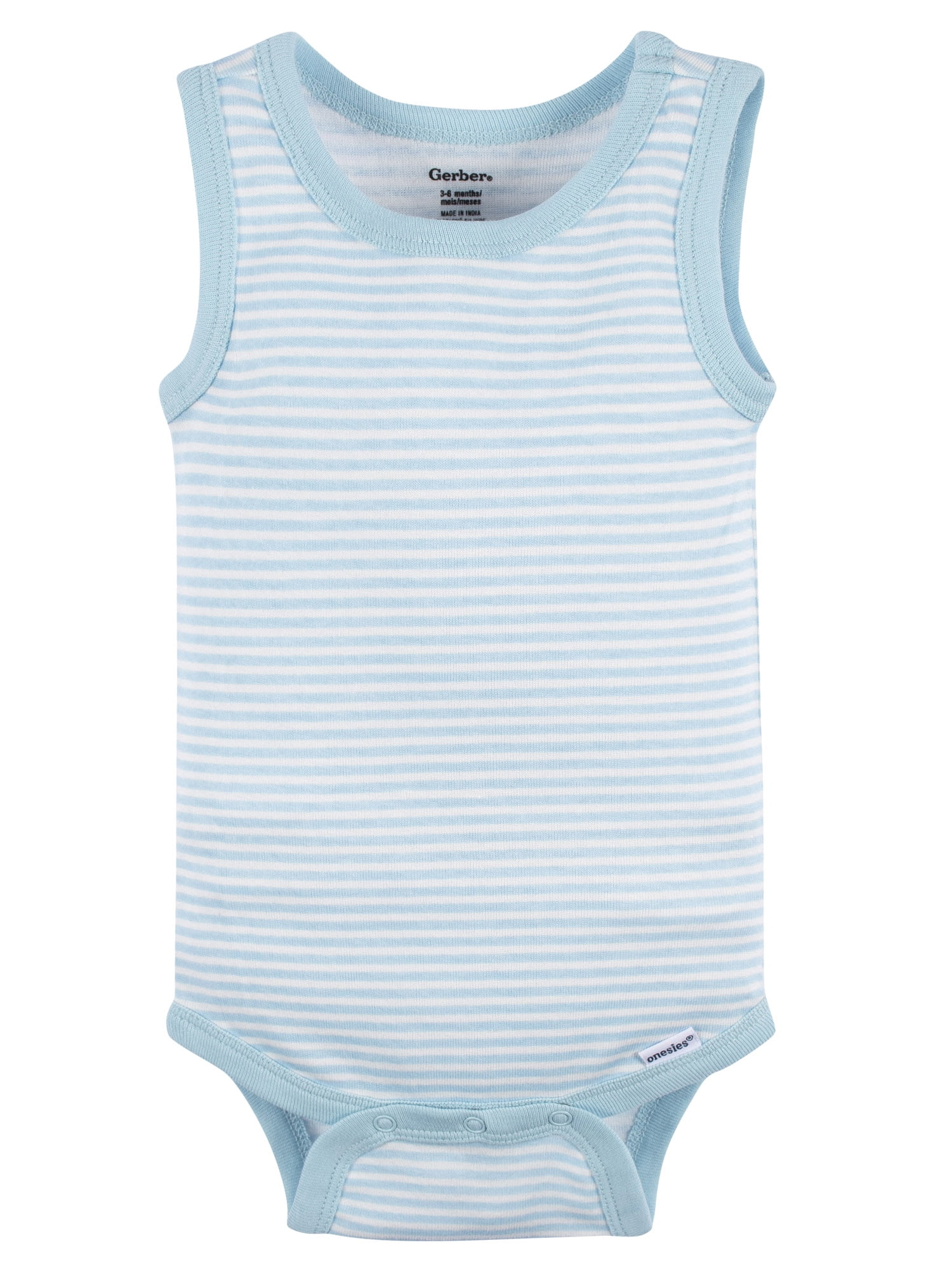 Gerber Baby Boy Tank Onesies Bodysuits, 4-Pack, Sizes Newborn - 24 Months