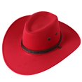 thumbnail image 2 of Cowboy Hat for Men Women Suede Hat with Strap Western Cowgirl Boys Hat for Costume Birthday Party, 2 of 4