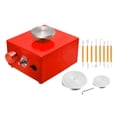 thumbnail image 1 of Abbracc Mini Pottery Wheel Turntable Tabletop Pottery Machine Tabletop Electric Pottery Red, 1 of 9