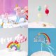 thumbnail image 3 of Unicornio MOVINPE para decoración de tartas con 2 unicornios mágicos y 1 arcoíris, 3 of 7