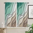 thumbnail image 3 of Green Gradient Brown Modern Curtain Home Decoration Living Room Short Curtains Window Treatments For Kitchen Bedroom, 3 of 6
