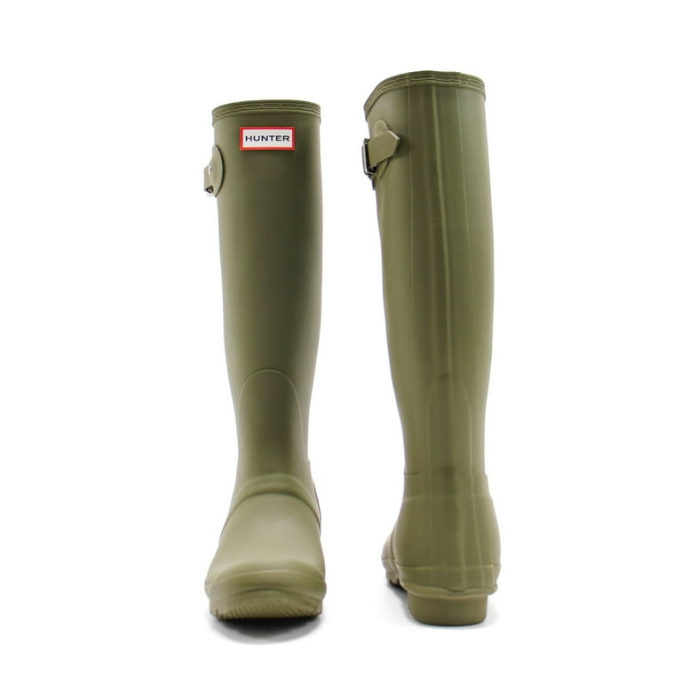 Hunter Women s Original Tall Rain Boot Olive Leaf 9 M US Walmart