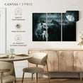 thumbnail image 4 of Elephant Stock White Lone Wolf Wall Art - Horizontal Multi Panel Canvas - Living Room Wall Decor - Animal Multi Panel - Brown And Black Decor - 74" x 48", 4 of 4