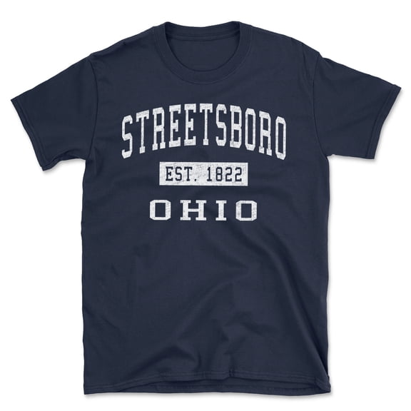 Streetsboro Ohio Classic Established Men's Cotton T-Shirt