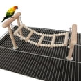 thumbnail image 4 of de 3 s de de Escalera de Perca Grandes Pájaros Guacamayos Pinzones Canarios Salvador Columpio de escaleras para aves de corral en el patio trasero, 4 of 10