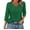Green, variant on yunLCZ Women's Cap Sleeve Tank Tops Womens Tops 3/4 Length Sleeve V Neck Casual Tunic Tops Basic Shirts Loose Fit Blouse
