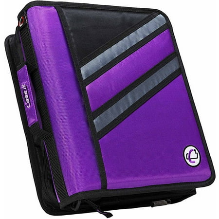 3 Inch Binder With Zipper - Case-it 1.5 inch dual-z zipper binder with 3 inch capacity, purple