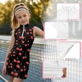 thumbnail image 4 of Shadoumai Kids Half Zip Tennis Dress Sleeveless Lightweight Golf Outfit for School Sports, Outdoor Activities,Athletic Tennis Girls Dress 4T, 4 of 6