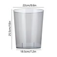 thumbnail image 3 of Trash Can under $5! CQCYD Acrylic Trash Can Bin, Transparent Waste Basket Garbage Can, Kitchen Bathroom Office Garbage Can, Clear Waste Bin for Home Office, 3 of 6