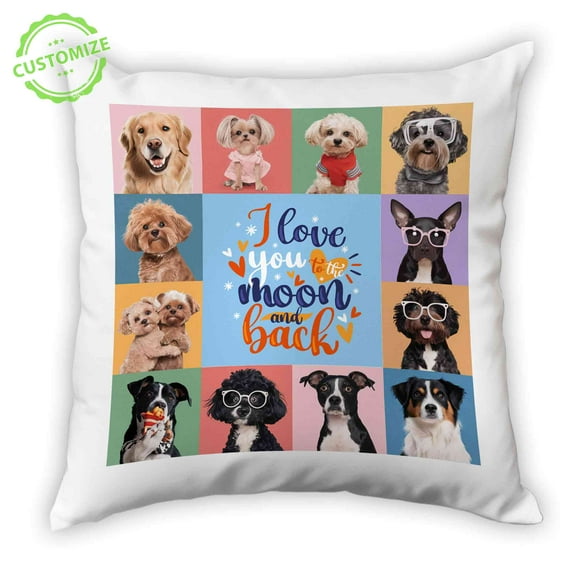 Customizaholic Pet Pillows Personalized Photo, Custom Pillows With Picture, Custom Dog Pillow, Custom Pet Pillow, Custom Pillows, Personalized Photo Gifts