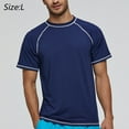 thumbnail image 2 of Men's short-sleeved loose sunscreen clothes UPF50+outdoor sports sunscreen clothes Men's surfing clothes Swimming clothes, 2 of 5