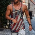 thumbnail image 2 of Caqnni Mens Funny Tank Tops 3D Graphic Sleeveless Summer Sports Gym Workout T-Shirt(Red,XL), 2 of 4