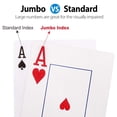 thumbnail image 2 of Juego de cartas LotFancy con letra grande, tamaño Jumbo Index Poker, 2 of 9