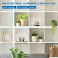 thumbnail image 5 of Uxcell 6x6x4 inch Acrylic Display Case Assemble Cube Dustproof Showcase, Clear, 5 of 7