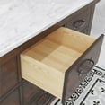 thumbnail image 4 of Water Creation Aberdeen 60" Wood Single Bathroom Vanity in Brown & White, 4 of 7