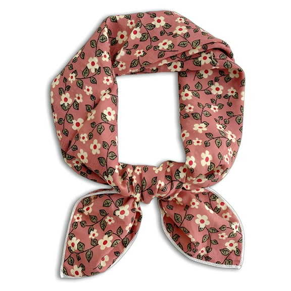 TELOLY Bandanas for Women,Neck Guard Pink Bandana,Travel Headwear Bag Scarf,Pink