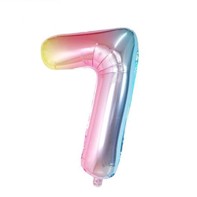 Advancent Números Globo Esférico de cumpleaños Suministros para fiestas Decoraciones de boda Adorno maravilloso Artículos para el hogar para Kits de decoración para fiestas rampa de gradiente7 Advancent HA053380-08