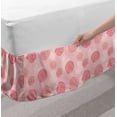thumbnail image 2 of Vintage Rose Bed Skirt, Repetitive Hand Drawn Colored Sketch of Flowers Gracious Pattern, Elastic Bedskirt Dust Ruffle Wrap Around for Bedding Decor, 4 Sizes, Rose Pastel Pink Blush, by Ambesonne, 2 of 2