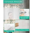 thumbnail image 5 of No Hook Shower Curtains, Sea Turtle Coastal Small Shower Curtains with Snap in Liner, Vintage Summer Beach Coral Ocean Waterproof Washable Fabric Bathroom Shower Curtain Sets, 36" x 78", 5 of 7