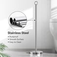 thumbnail image 4 of NIFFGAFF Toilet Paper Holder Stand(with Reserve Function), Free-Standing Spare Rolls Storage Holder, Stainless Steel, 4 of 8