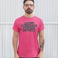 thumbnail image 3 of Tee Hunt Irregardless Is Not a Word T-shirt Grammar Police Funny Men's Tee, Hot Pink, Medium, 3 of 5