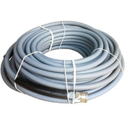 Ultimate Washer 4000 PSI 3/8 inch x 100 FT Grey Non-Marking Abrasion Resistant Pressure Washer Hose w/Quick Connects