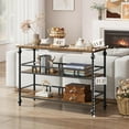 thumbnail image 4 of 43"W Console Table, 3-Tier Sofa Tables Narrow Entryway Table with Storage, Industrial Behind Couch Table Hallway Table Home Furniture for Living Room, Foyer, Bedroom, 4 of 9