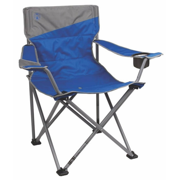 Coleman C4M-2000026491 Big-N-Tall Quad Chair&#44; Blue & Gray