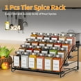 thumbnail image 4 of 4 Tier Spice Rack for Cabinet, Spice Rack Organizer, Depth Adjustable Spice Holder for Countertop, Cupboard, Seasoning Shelf-1 PCS, 4 of 9