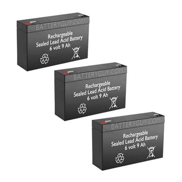 BatteryGuy SP6-9HR replacement  battery. battery - BatteryGuy brand equivalent (rechargeable, High Rate - qty of 3)