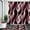 Burgundy, variant on 4PCS Navy Blue Bathroom Sets with Shower Curtain and Rugs, Abstract Striped Shower Curtain Sets with Rugs, Modern Luxury Bathroom Curtains Shower Set Accessories