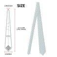 thumbnail image 4 of Uemuo Daisy Plaid Blue Pattern Men's Necktie Classic Silk Tie Woven Jacquard Neck Ties Business Necktie Gift for Men, 4 of 9