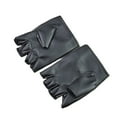 thumbnail image 1 of Par de guantes de estilo punk para hombre, guantes de medio dedo, guantes a prueba de viento para rendimiento (negro), 1 of 5