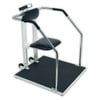 Detecto Detecto Digital Chair Scale or Stand On Scale with Flip Up Seat and Concealed Wheels