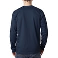 thumbnail image 3 of Bayside Adult 6.1 oz., 100% Cotton Long Sleeve Pocket T-Shirt - BA8100, 3 of 4