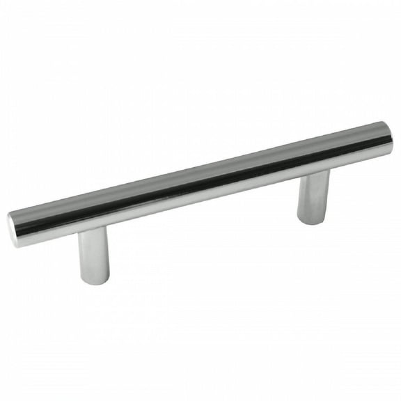 Laurey 87026 Steel T-Bar Pull - Polished Chrome - 3"
