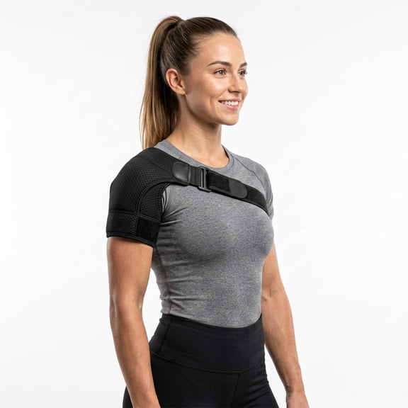 RUIFUU Adjustable Shoulder Brace for women and man Rotator Cuff Support and Injury Recovery Strap