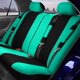 thumbnail image 3 of Fh Group Elegante Juego Completo De Fundas Para Coche Juego Delantero Y Función Dividida Trasera Compatible Con Airbag - Ajuste Universal Para Coches, Camiones Y Suv (Menta/Negro), 3 of 5