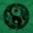 Irish Green, variant on Koi Fish Ying Yang Balance Symbolic Plus Size Crewneck Graphic Tee Shirt Brisco Brands 2X