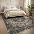 thumbnail image 3 of ODIKA 8'x10' Washable Area Rug Non-Shedding, Easy Care, Cream Boho Deep Tones Base Symmetrical Layout Academia Farmhouse for King Size Bedroom Under Bed, Master Suite, 3 of 7
