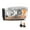 Left-Clear lens Chrome Housing Amber Reflector, variant on CROSSDESIGN Headlights Headlamps w/Bulbs Light Bar Left Side Fit for Dodge Ram 1500 2006-2008/Dodge Ram 2500 3500 2006-2009 Clear Lens Chrome Housing Amber Reflector