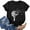 Black, variant on DailyTrove Women's Graphic Tie-Dye Short Sleeve T-Shirt - Casual Loose Tee, Dreamy for Spring & Gatherings
