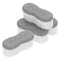 thumbnail image 4 of Kit de 4 topes de repuesto para asiento de inodoro. Topes universales con adhesivo resistente para bidés, baños domésticos y hoteles. Color gris., 4 of 8