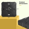 thumbnail image 3 of Gymax Patio Umbrella Stand Base Weight 4 Wheels W/Cross Base Black, 3 of 10