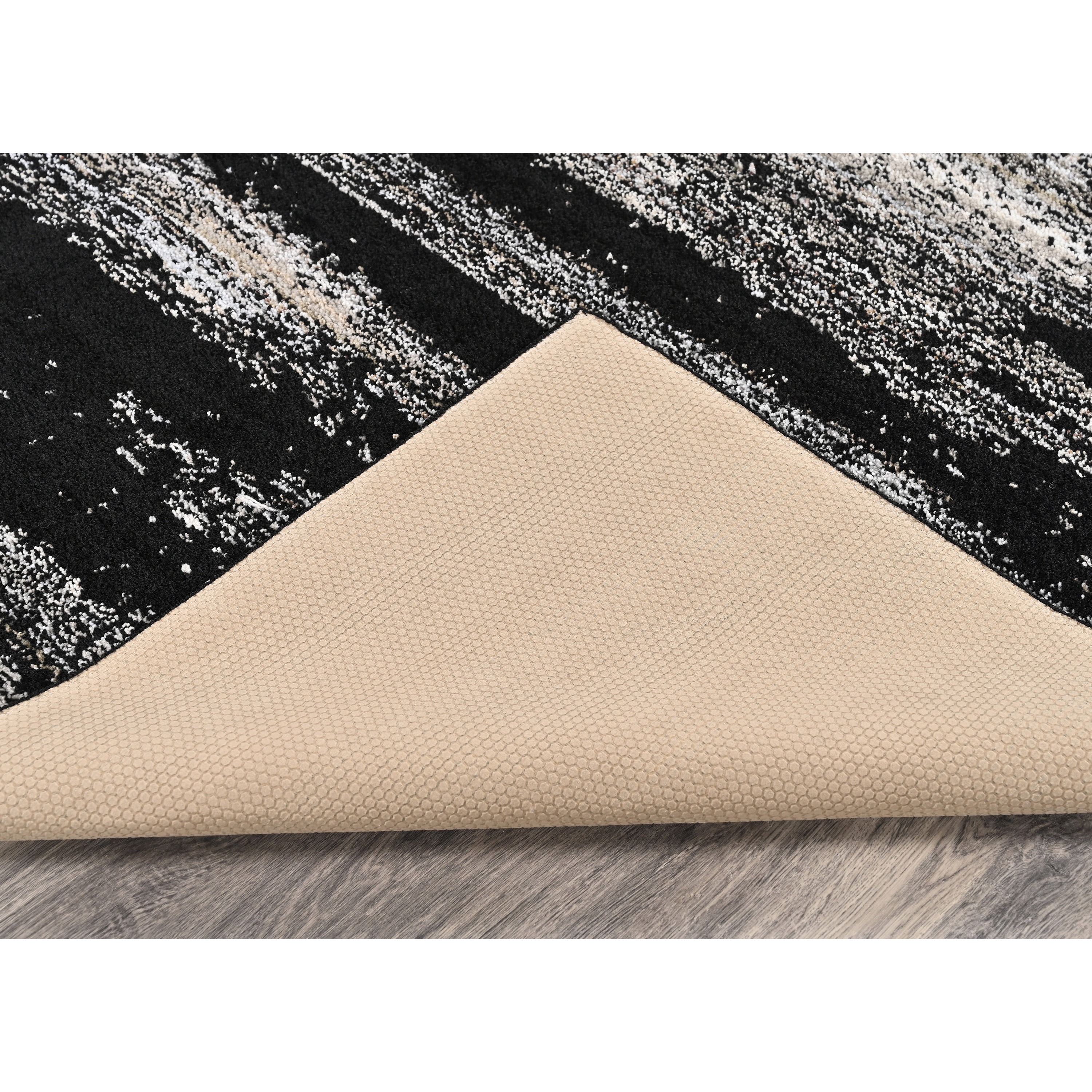 Garland Rug Jasper Black/Earth Tone Indoor Area Rug, 6' x 9'