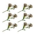 thumbnail image 2 of Kearding 6X flor artificial planta falsa decoración de boda accesorios de festival mano de obra tamaño compacto exquisita calcomanía para el Decoración Púrpura, 2 of 6