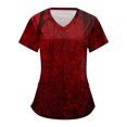 thumbnail image 1 of Tops sueltos de manga corta para mujer Tops casuales de talla grande Camisetas casuales de verano de manga corta con cuello en V Tops de mujer Camisetas Ropa de trabajo, 1 of 3