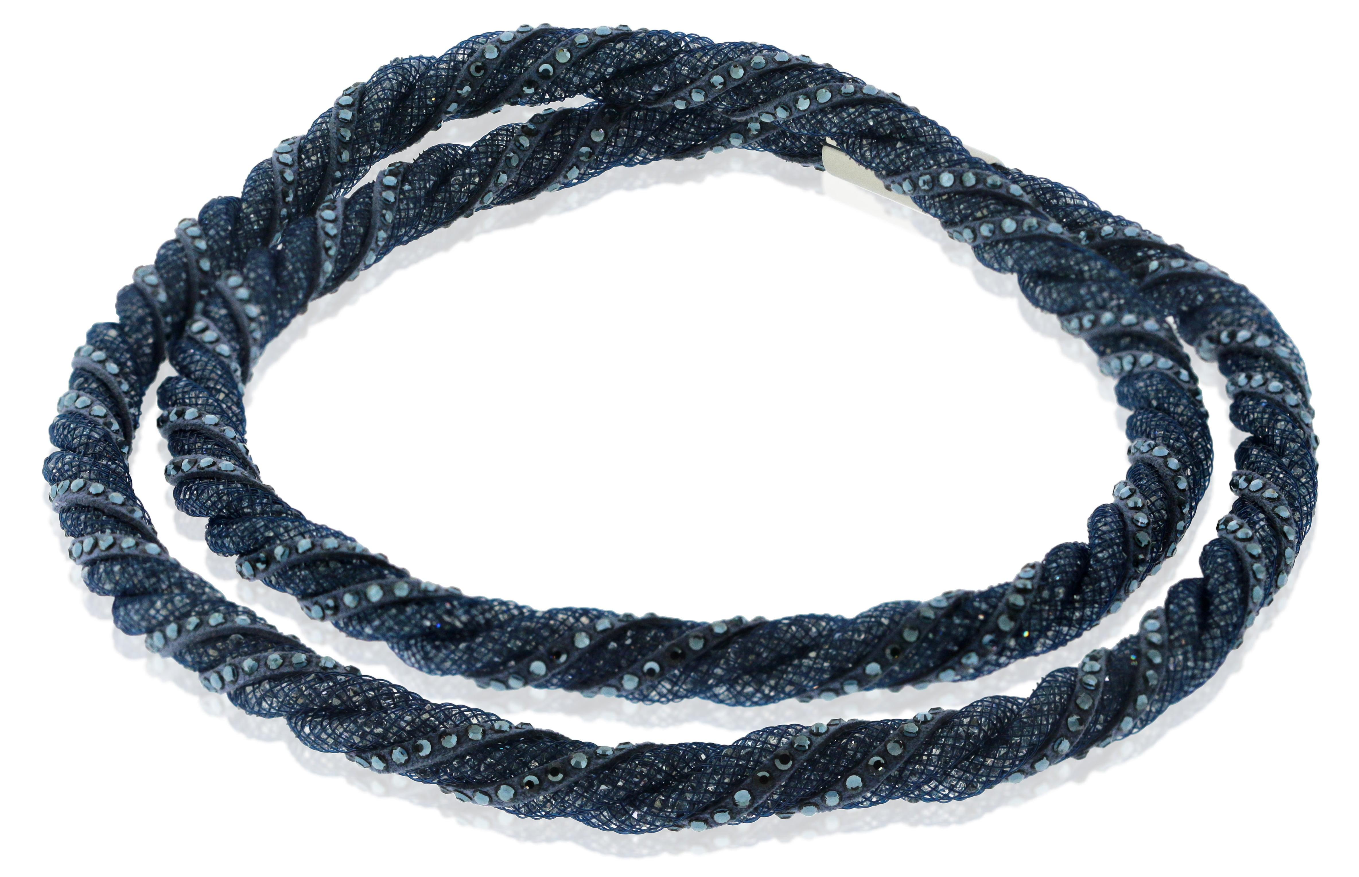 Swarovski Swarovski Crystal Blue Stardust Twist Necklace 5189655